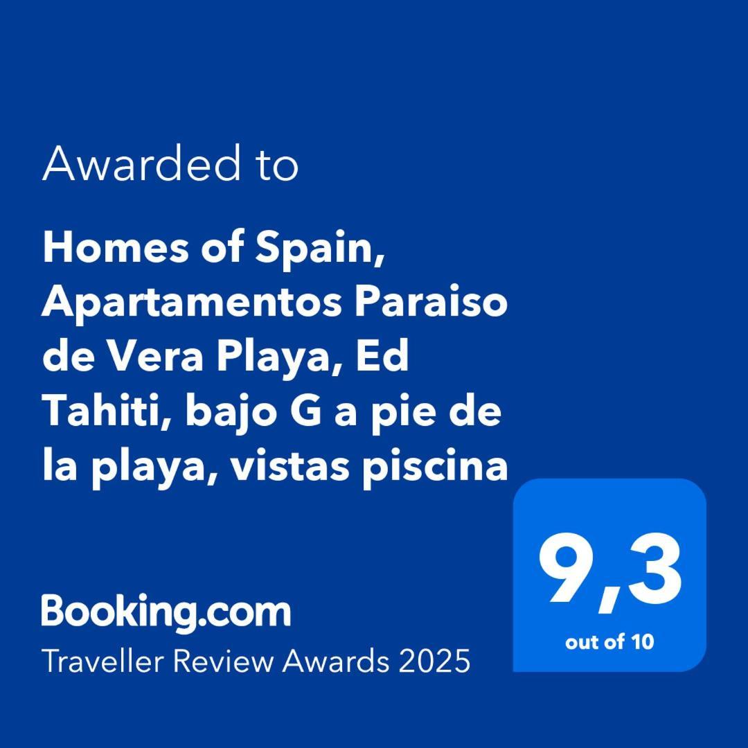 Homes Of Spain, Apartamentos Paraiso De Vera Playa, Ed Tahiti, Bajo G A Pie De La Playa, Vistas Piscina Экстерьер фото